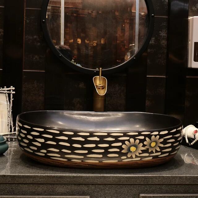 楽天市場】A020486高級洗面台 洗面ボウルセット洗面ボール 陶器 手水鉢