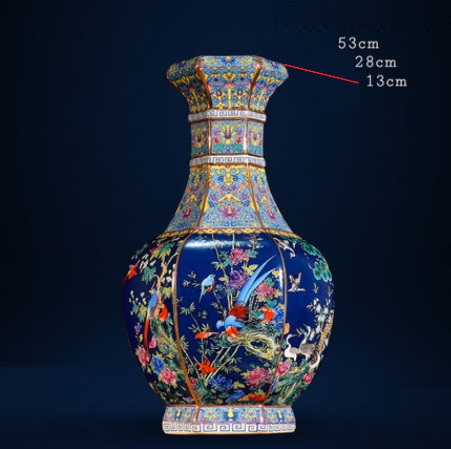 A052580VA66-10花瓶 かびん 花器 花入れフラワーベース インテリア 雑貨 花柄 陶器