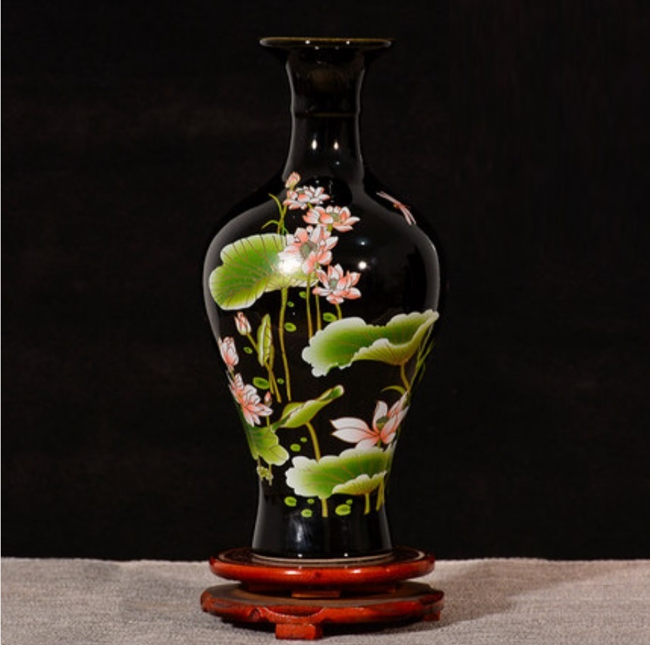 A052701VA102-5花瓶 かびん 花器 花入れフラワーベース インテリア 雑貨 花柄 陶器|リタハウス 店