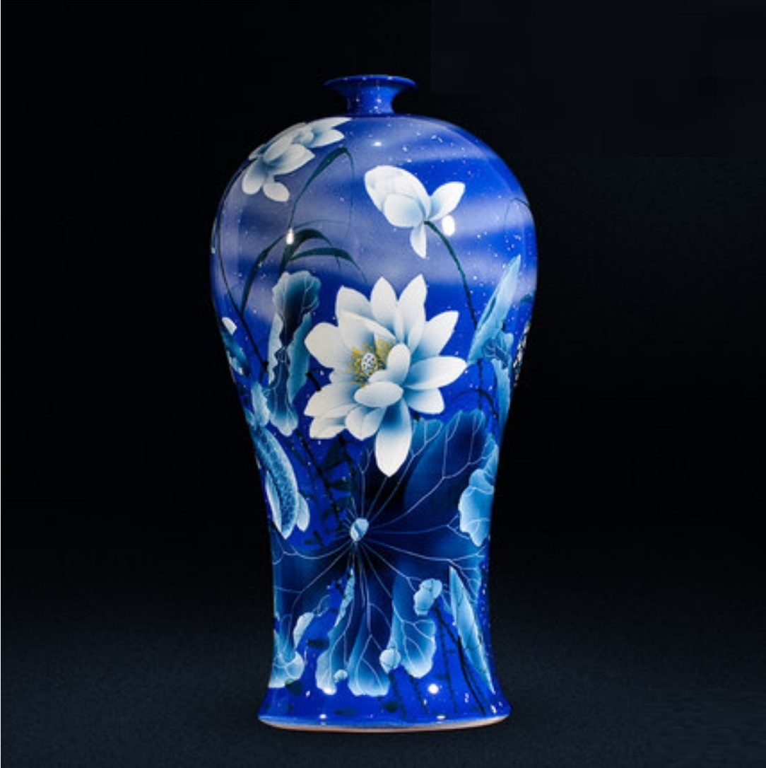 A052731VA110-3花瓶 かびん 花器 花入れフラワーベース インテリア 雑貨 花柄 陶器