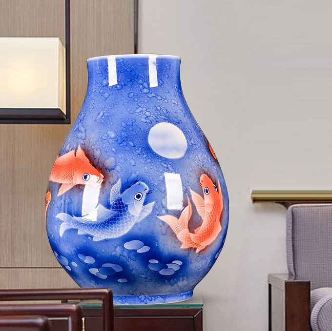 A052734VA113花瓶 かびん 花器 花入れフラワーベース インテリア 雑貨 陶器|リタハウス 店