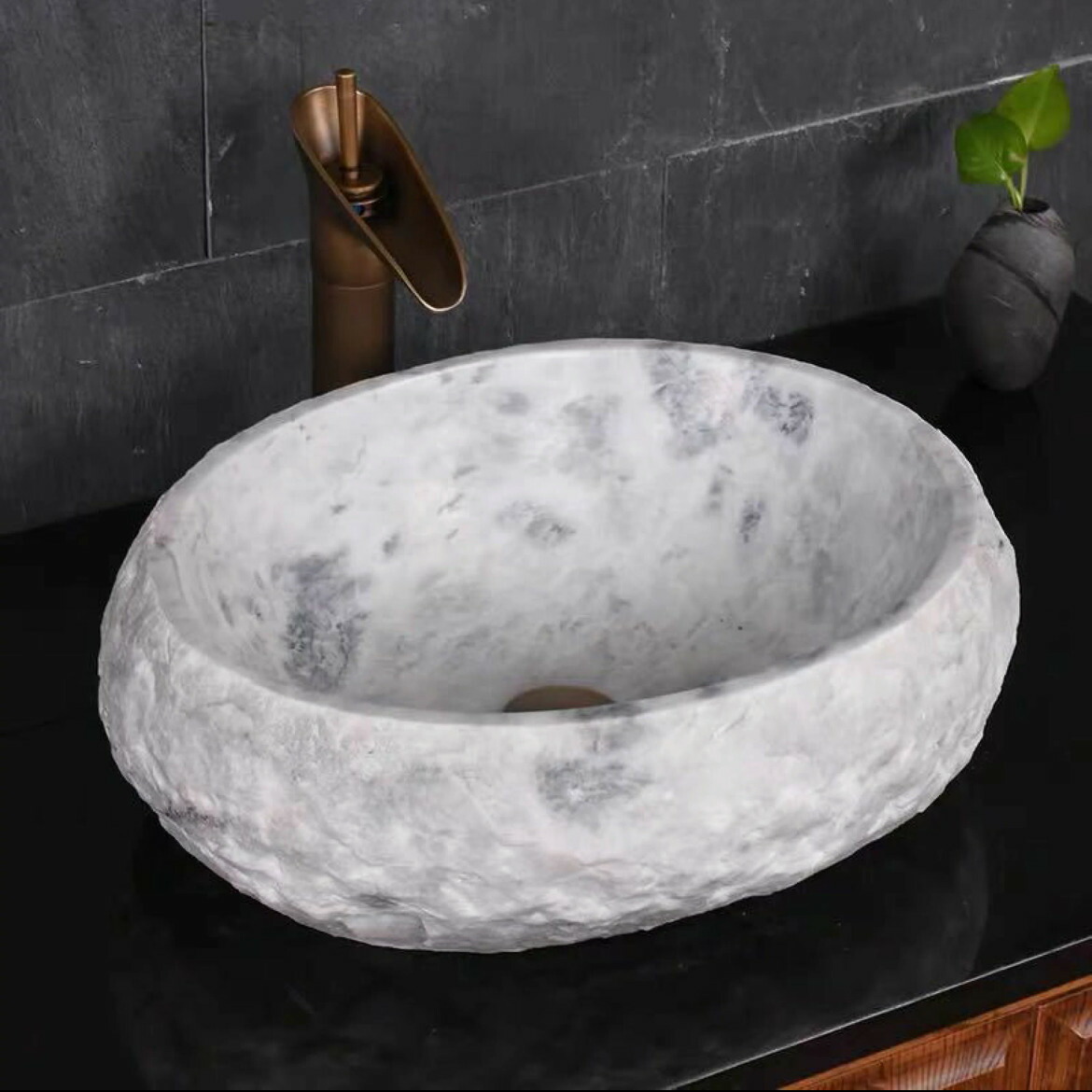 楽天市場】A042327高級洗面台 洗面ボウルセット洗面ボール 石製 手水鉢