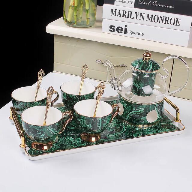 A042178高級ティー・コーヒーカップセット カップ4客セット ．陶磁器ティーセット｜リタハウス　店