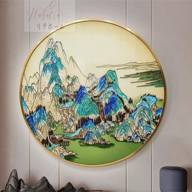 A055518硝子琺瑯彩 エナメル芸術品 御前上等琺瑯飾りつけ絵 部屋の入り口 飾りつけ 手作り・琺瑯絵芸術品
