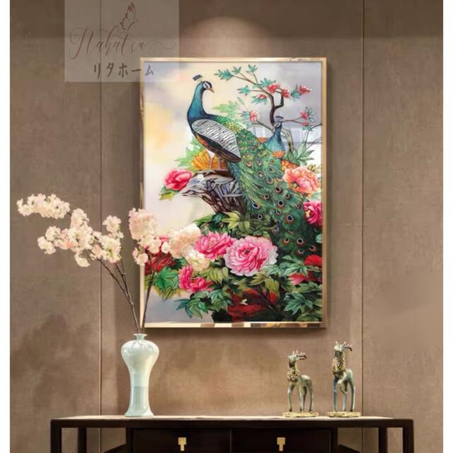 A055527硝子琺瑯彩 エナメル芸術品 御膳上等琺瑯飾りつけ絵 入り口・入口 飾りもの 手作り・琺瑯絵芸術品