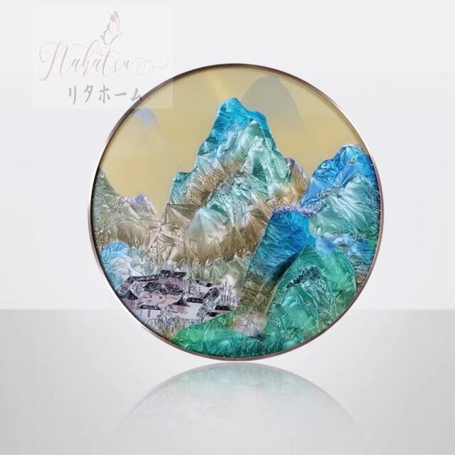 A055533硝子琺瑯彩 エナメル芸術品 御前上等琺瑯飾りつけ絵 部屋の入り口 飾りつけ 手作り・琺瑯絵芸術品
