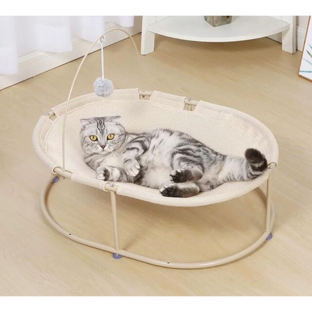 A055643猫臥榻 独立独行式 四季 猫臥榻 愛玩動物設備 猫寝床 犬猫用臥榻 丸洗い