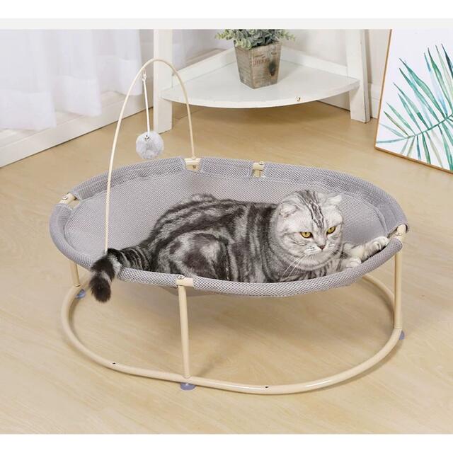 A055644猫臥榻 独立独行式 四季 猫臥榻 愛玩動物設備 猫寝床 犬猫用臥榻 丸洗い
