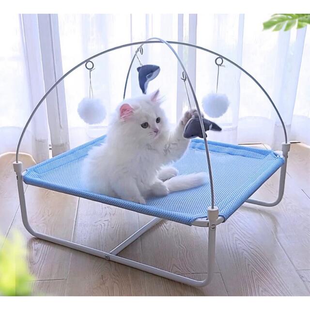A055646猫臥榻 独立独行式 四季 猫臥榻 愛玩動物設備 猫寝床 犬猫用臥榻 丸洗い