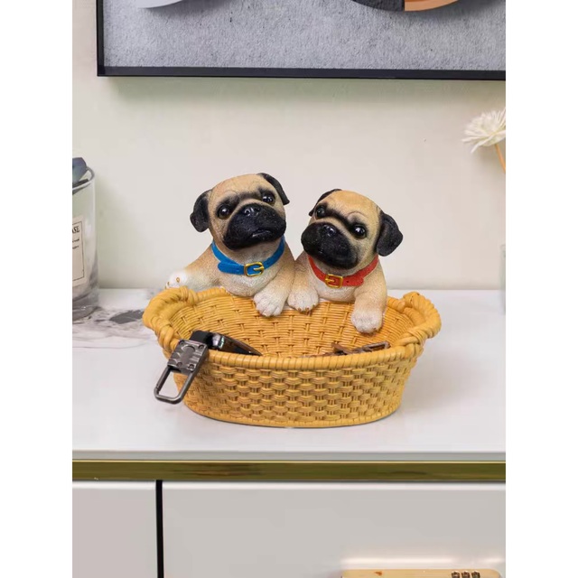 楽天市場】A024730パグ雑貨 パグ 置物 小物入れドッグ 犬 収納