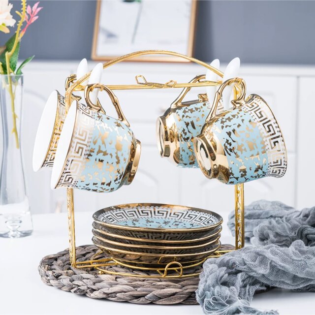  ティーカップとソーサーセット 楽天市場】A041047ティー・コーヒーカップセット カップ＆ソーサー4客