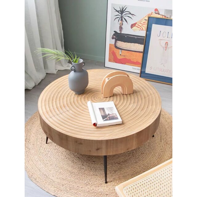 楽天市場】A056302高級 北欧風 丸型 センターテーブル リビング