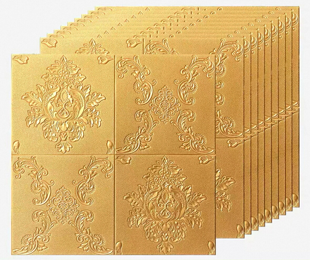 A043520豪華50枚 70cm&times;70cm 背景壁 3D立体レンガ模様壁紙 防水 汚い防止 カビ防止｜リタハウス　店