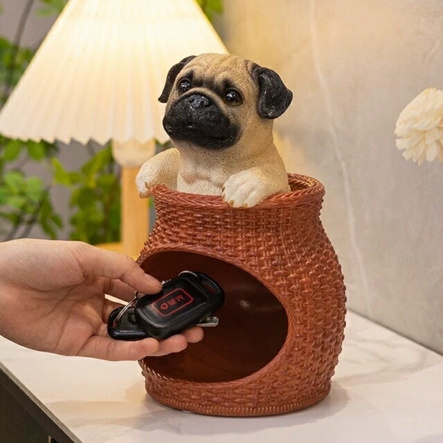 パグの小物入れ 楽天市場】A001780パグ雑貨 パグ 置物 小物入れドッグ 犬 収納