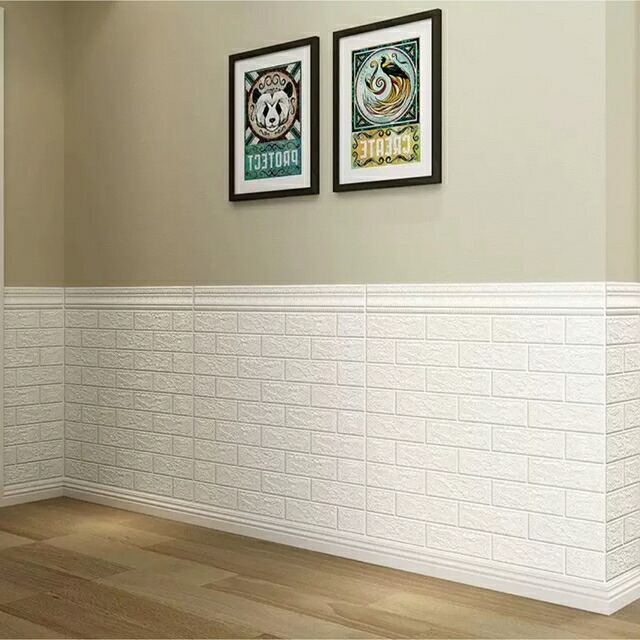 A01537410枚 70cm&times;77cm 背景壁3D立体レンガ模様壁紙 防水汚い防止カビ防止｜リタハウス　店