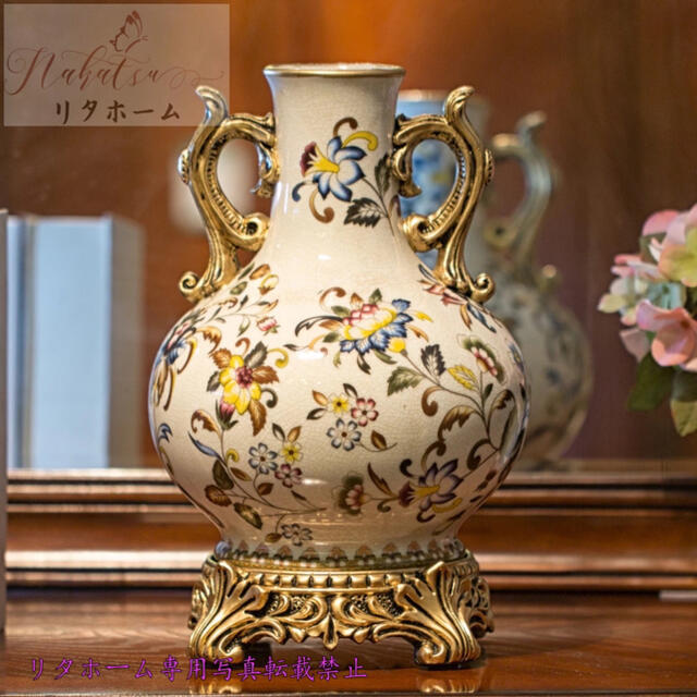 A000413ヨーロッパ式花瓶　 部屋飾り　応接間　高級花瓶　置き物 ｜リタハウス　店