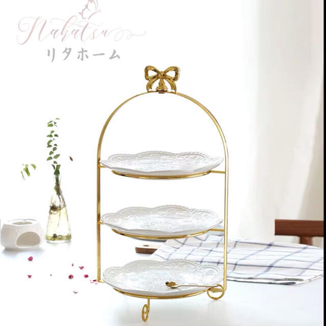 Baccarat バカラ ミルニュイ ケーキスタンド 3段 アフタヌーンティー バカラ Baccarat アフタヌーンティー スタンド ケーキスタンド 3