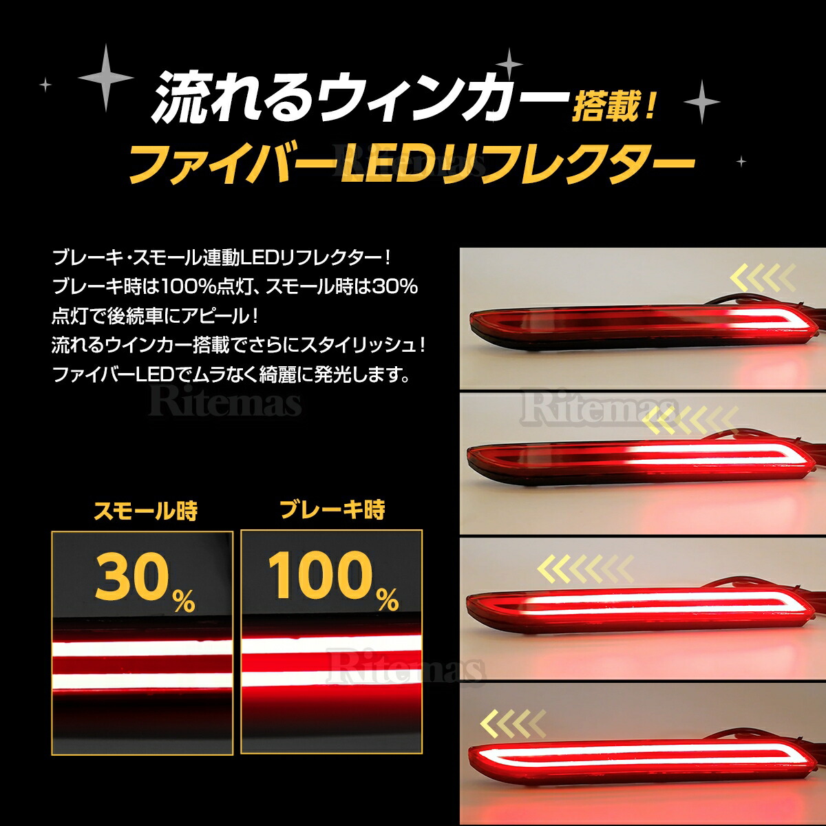 楽天市場 Ledリフレクター 流れるウインカー アルファード ヴェルファイア 系 30系 ベルファイア Sai 10系 サイ シーケンシャル ストップ テール ファイバー レッド ストップランプ テールランプ ストップライト テールライト シーケンシャルウインカー ウインカー