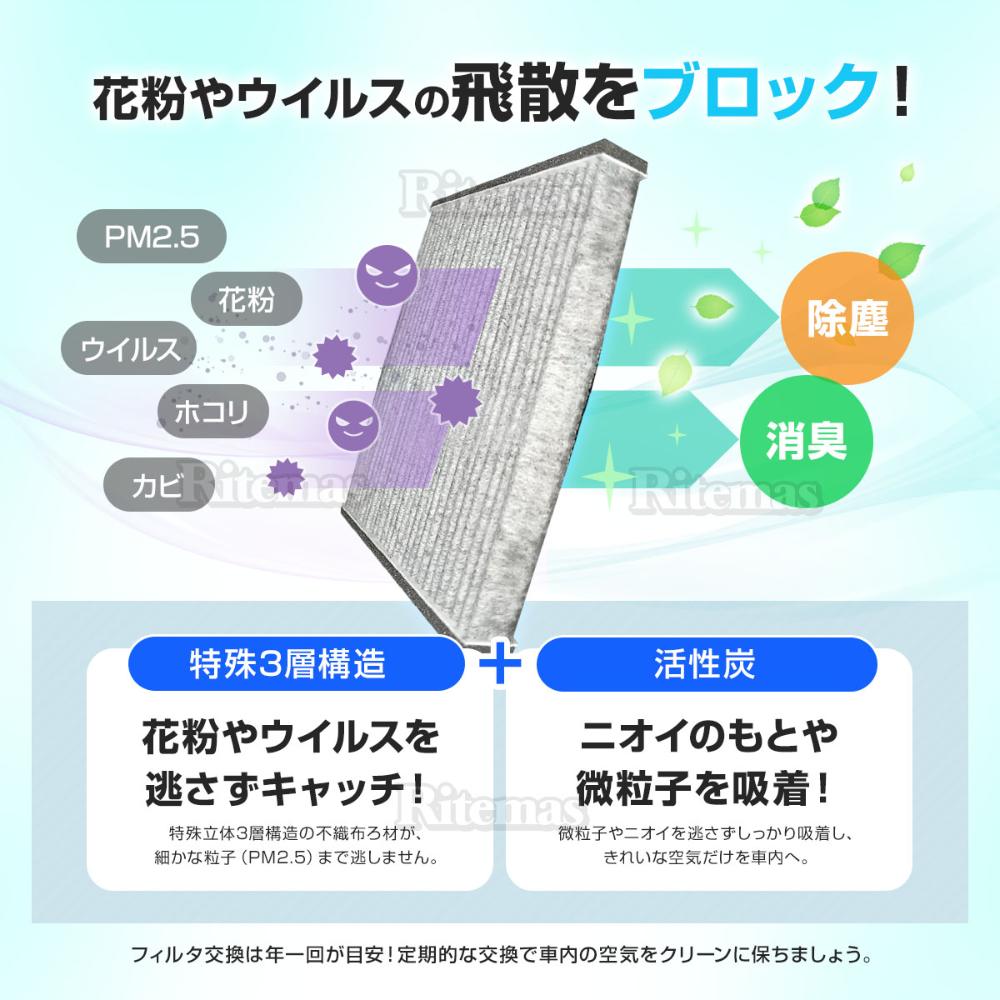 楽天市場 エアコンフィルター エスティマ 30系 40系 Acr30 Acr40 Mcr30 Mcr40 Ahr10 Ac 純正交換式 エアコン フィルター クリーンフィルター エアーフィルター 花粉 防臭 高性能 強力脱臭 リテマス