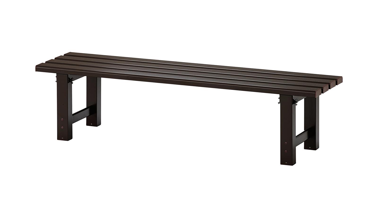 長谷川工業(Hasegawa)組立式アルミ縁台(高さ30×長さ120×幅30cm)(16888) ブラウン TG2.0-1230|村田商店