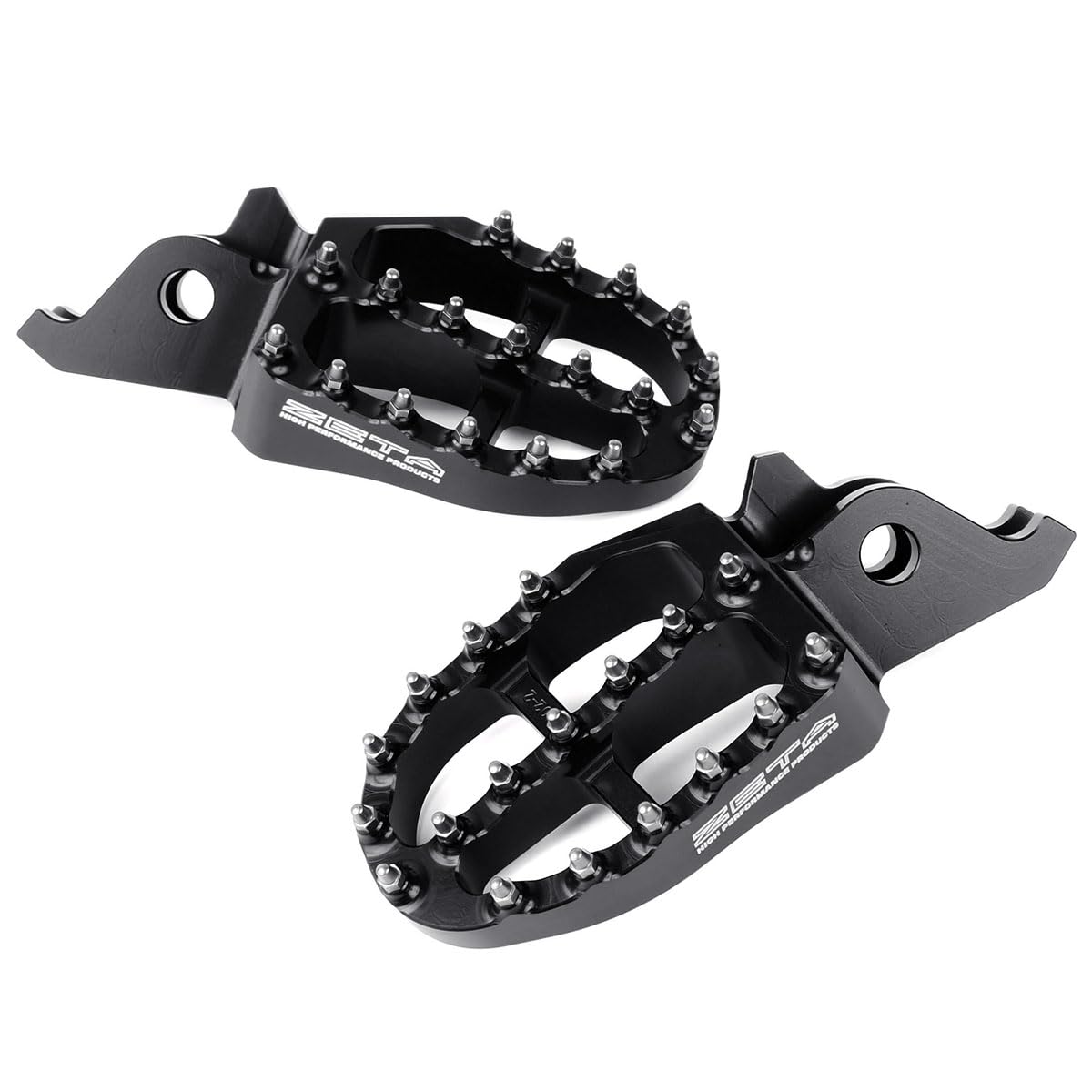 ジータレーシング(ZETA RACING) CRF250L/M/RALLY,アフリカツイン,トランザルプ,CRF/R/RX/X…etc アルミニウムフットペグ ブラック 高強度アルミ合金 ステップ ピン ドレスアップ ダートフリーク Dirtfreak F6990