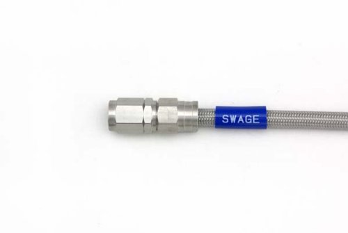 SWAGE LINE(スウェッジライン) イージーオーダーブレーキホース 汎用ホース ストレートフィッティング ステンレス クリアホース 600mm STK-1010M-0600