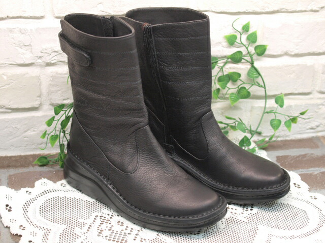 【Put\u0027s】プッツ 厚底真っただ中ブーツ 8346 (83461/83463/83464)【黒いこと・D赤銅色】【厚底ブーツ 心地好い 】