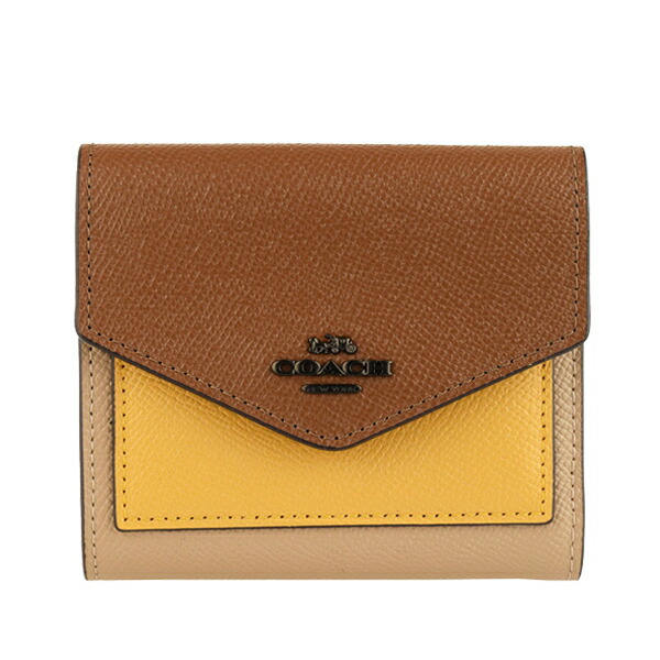 高級感 楽天市場 P10倍 5月6日10時迄 コーチ Coach 三つ折り財布 アウトレット v5rgp Zz ハニカムマルチ 本革 レザー 金具ガンメタル リヴェラール 注目の Www Consulacam Marseille Fr