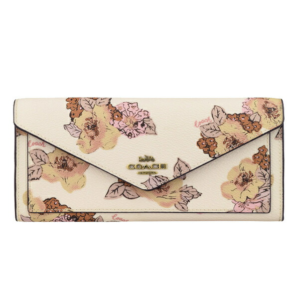 正規販売店 コーチ Coach ショップ袋付き 二つ折り長財布 花柄 アウトレット 618b4ha Zz 二つ折り 長財布 サイフ さいふ 財布 カード入れ 小銭入れ 札入れ レディース 収納 多い 可愛い ブランド ロゴ Pvc フラワー ファッション アウトレット Today Com Kh