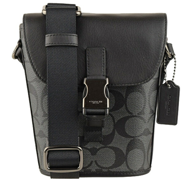 5 大好評 コーチ バッグ Coach 斜めがけショルダーバッグ メンズ ミニ シグネチャー アウトレット C3134qbchr ミニショルダー バック かばん 鞄 通勤 通学 肩掛け 斜め掛け かっこいい ブランド Pvc レザー Sociedad Com Ar