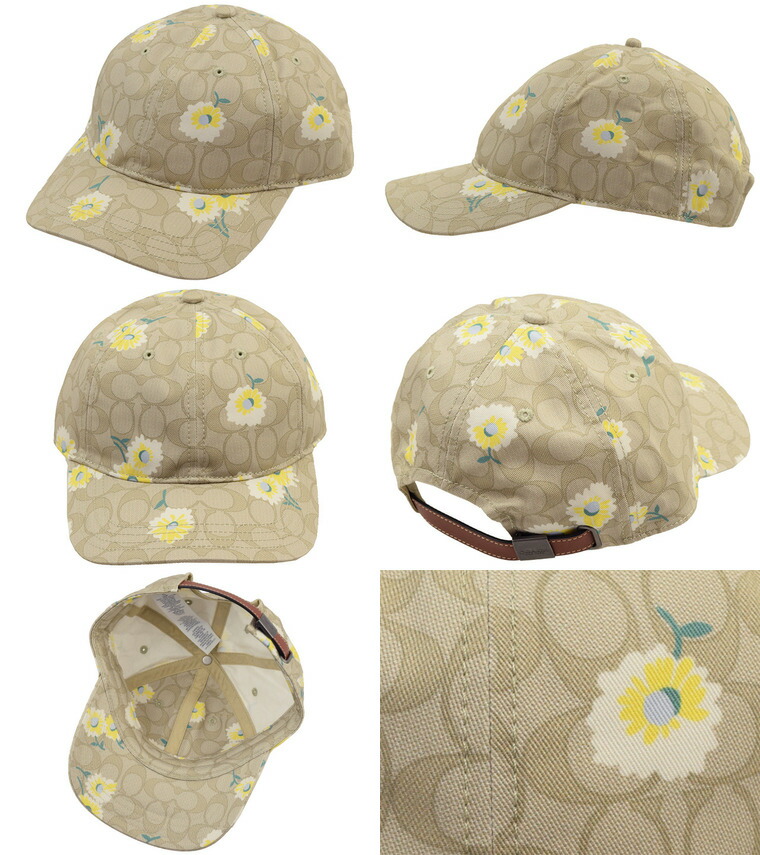 Coach アウトレットコーチアウトレットキャップ新作coach レディースキャップコーチ花柄帽子花柄c2494bdr Zz リヴェラール ポイント10倍 シグネチャーアウトレット
