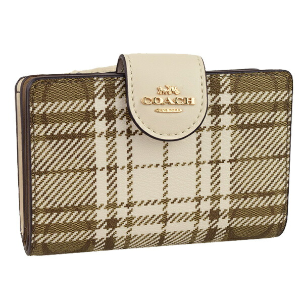 コーチ Coach 二つ折り財布 シグネチャー チェック柄 格子柄 アウトレット C6011imlot Ipag Org