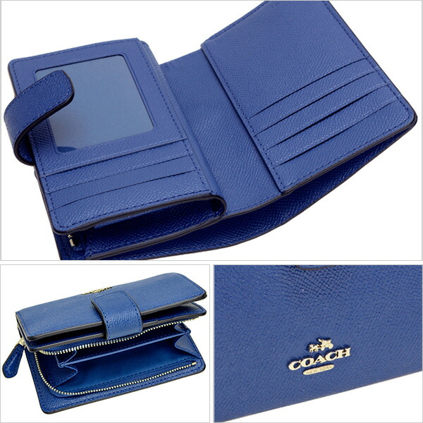 五 ローブ 夫婦 コーチ 財布 ブルー Argentairporttransfers Com