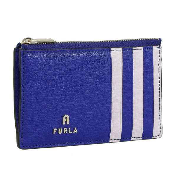 フルラ 小物 Card Case Furla M Magnolia Wpaxs カードケース ネイビー ピンク レザー レディース 名刺入れ 人気ブランドの レディース