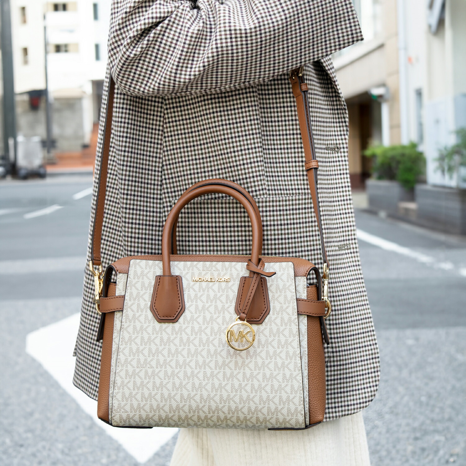 マイケルコース バッグ レディース 2WAY ショルダーバッグ アウトレット バニラ D35F2GM9S1B-150 MICHAEL KORS d35f2gm9s1b-150.jpg