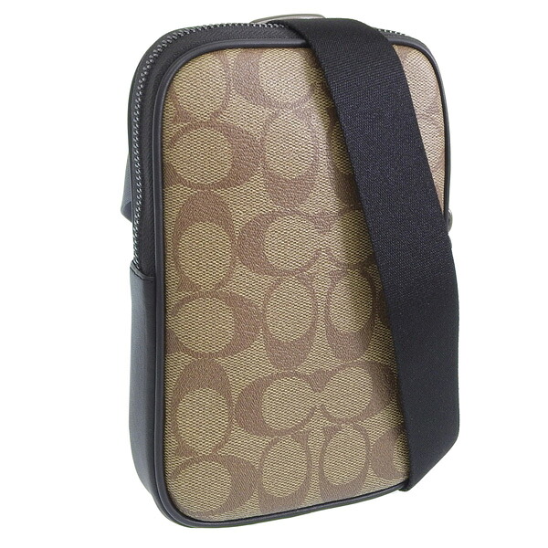 コーチ バッグ メンズ ショルダーバッグ アウトレット品 カーキ×ブラック ADEN COR SIG CO912QBKHA COACH スーパーセール