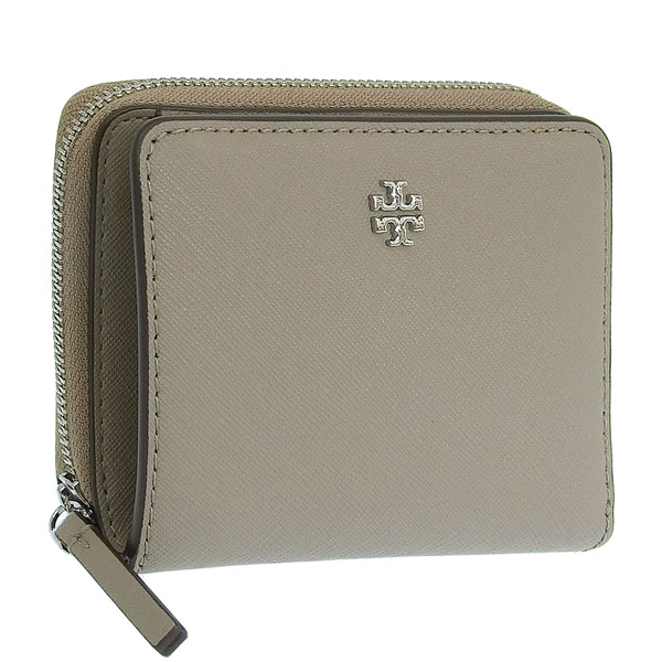 トリーバーチ 財布 レディース 二つ折り財布 アウトレット品 レザー グレー 147606-083 TORY BURCH スーパーセール|リヴェラール店