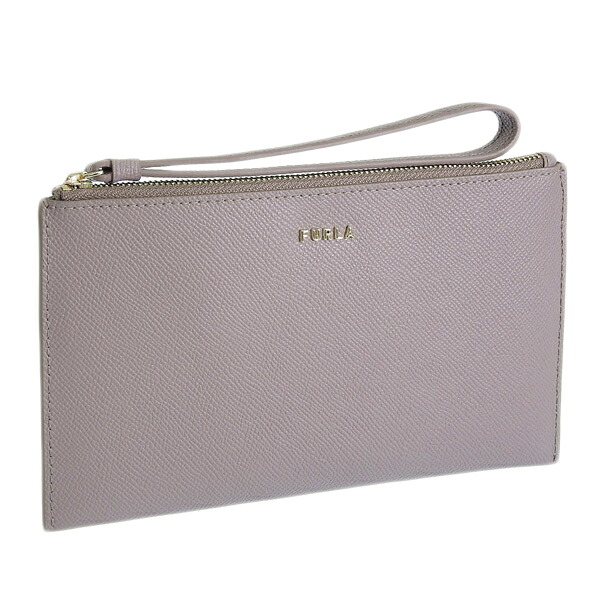 フルラ 小物 レディース ポーチ ミニクラッチ アウトレット品 レザー グレー CLASSIC XL ENVELOPE WE00256BX03062572S FURLA スーパーセール
