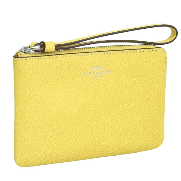 コーチ 小物 レディース ポーチ アウトレット品 レザー イエロー CSRN LTH CRN ZIP 58032SVS9V COACH スーパーセール