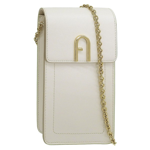 フルラ バッグ レディース ショルダーバッグ レザー ホワイト FLOW VERTICAL CROSSBODY WE00543BX20451704S FURLA