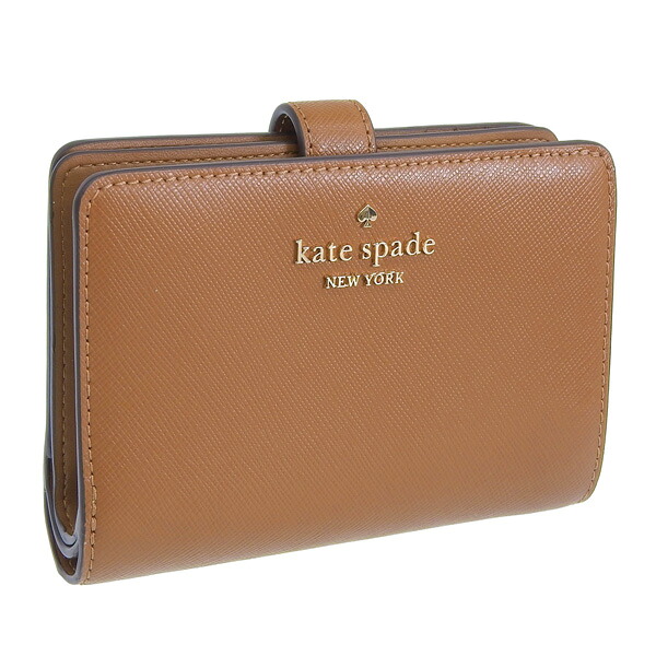ケイトスペード 財布 レディース 二つ折り財布 アウトレット品 レザー ブラウン madison saffiano leather mediu KC580-200 KATE SPADE