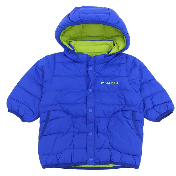 モンベル ネージュダウン パーカ Baby's 90サイズ ナイロン ブルー ダウンジャケット リバーシブル 子供 キッズ ベビー R901101649BL mont-bell r901101649bl.jpg