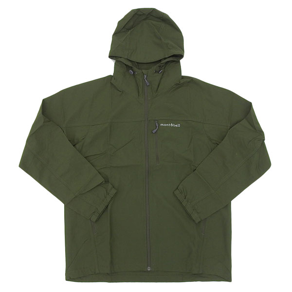 モンベル 衣類 メンズ パーカジャケット S ナイロン ダークグリーン O.D.Hooded Jacket Men's RS1103320DGN mont-bell｜リヴェラール店