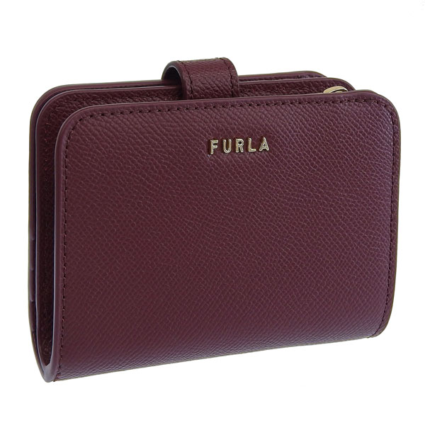 フルラ 財布 レディース 二つ折り財布 アウトレット レザー ワイン CLASSIC S COMPACT WALLET VITELLO ANDROMEDA WP00443BX030626700 FURLA