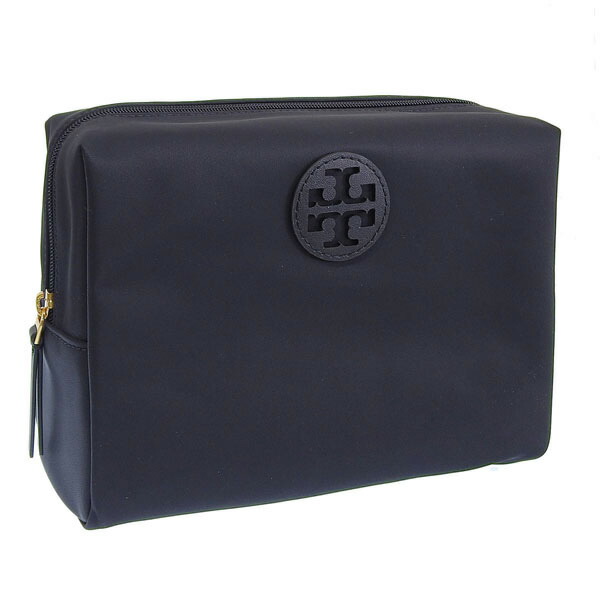 国内直営【Tory Burch】ヴァージニア コスメティックケース ヴァージニア メタリック カーブ コスメティックケース