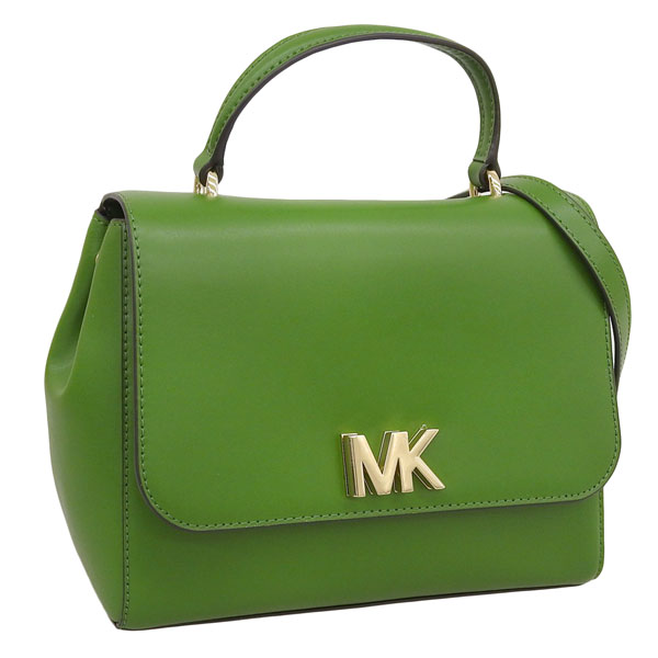 マイケルコース バッグ レディース 2WAY ショルダーバッグ ハンドバッグ レザー グリーン MOTT MD TH SATCHEL 30S8GOXS2L-304 MICHAEL KORS スーパーセール