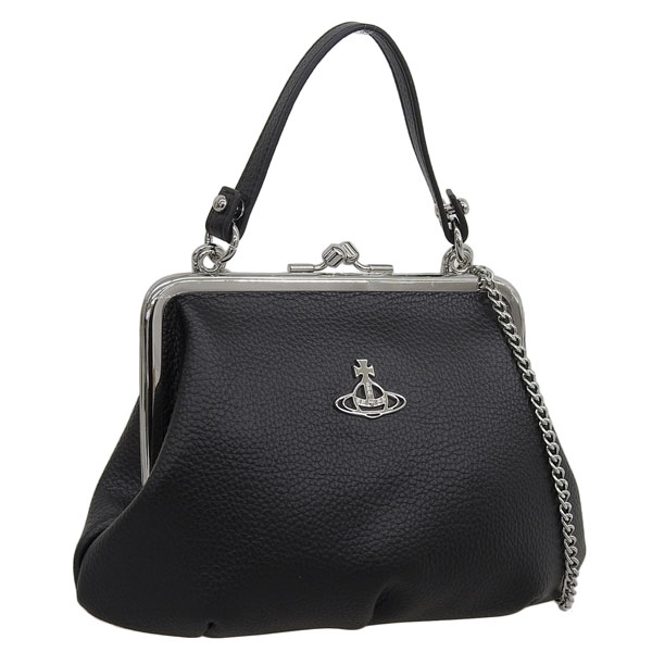 Vivienne Westwood ハンドバッグ fairycore 真皮手提包 Vivienne Westwood Hand Bag Black Leather Auth USED From