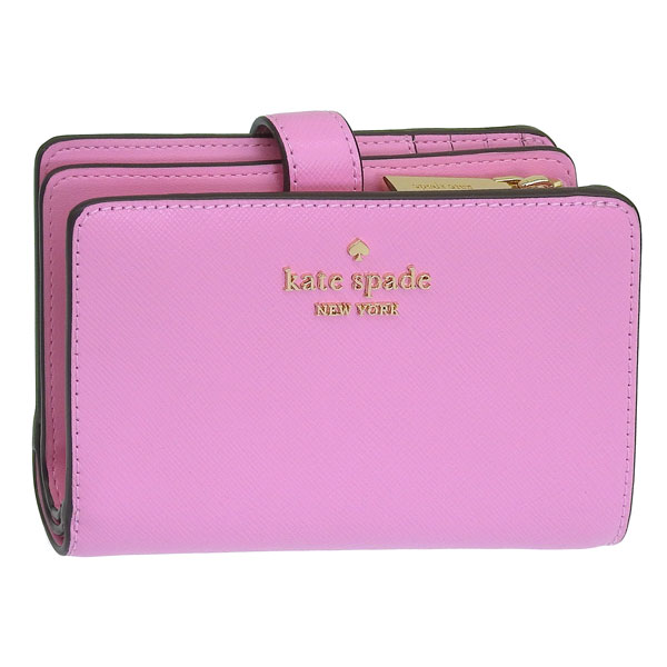 ケイトスペード 財布 レディース 二つ折り財布 アウトレット レザー ピンク MADISON SAFFIANO LEATHER MEDIU KC580-655 KATE SPADE｜リヴェラール店