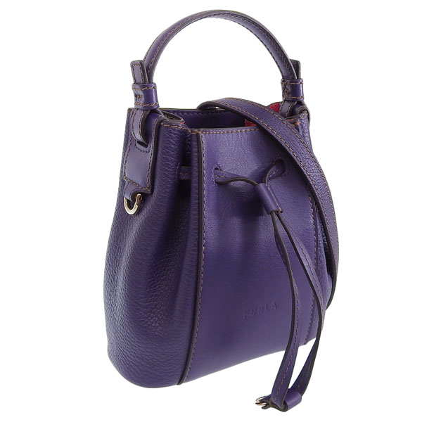 フルラ バッグ レディース 2WAY ショルダーバッグ ハンドバッグ アウトレット レザー パープル FURLA MIASTELLA-MINI BUCKET BAG WB00592BX00531264S FURLA