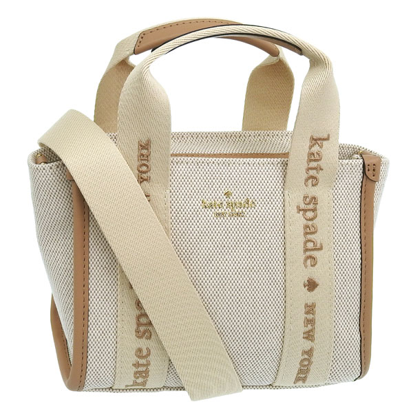 ケイトスペード バッグ レディース 2WAY ショルダーバッグ ハンドバッグ アウトレット キャンバス ベージュ KIP MINI TATE KL062-960 KATE SPADE|リヴェラール店